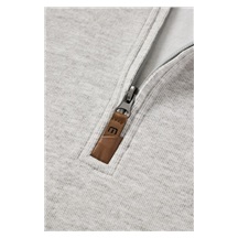 Travis Mathew Cloud 1/4 zip Herren Pullover, grau