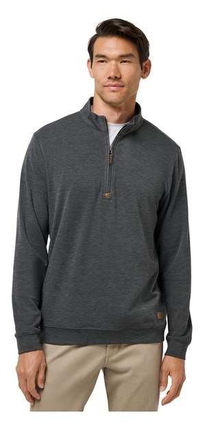 Travis Mathew Cloud 1/4 zip Herren Pullover, schwarz