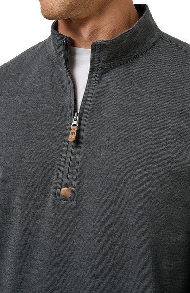Travis Mathew Cloud 1/4 zip Herren Pullover, schwarz