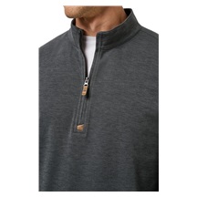 Travis Mathew Cloud 1/4 zip Herren Pullover, schwarz