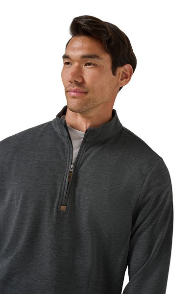 Travis Mathew Cloud 1/4 zip Herren Pullover, schwarz