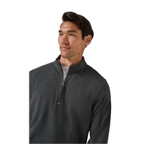 Travis Mathew Cloud 1/4 zip Herren Pullover, schwarz