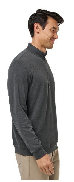Travis Mathew Cloud 1/4 zip Herren Pullover, schwarz