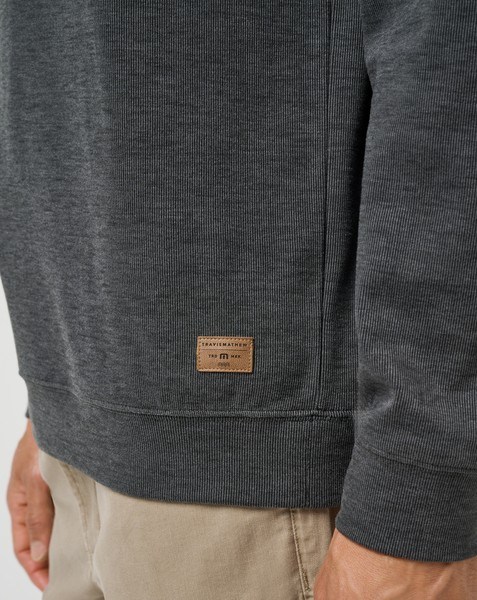 Travis Mathew Cloud 1/4 zip Herren Pullover, schwarz