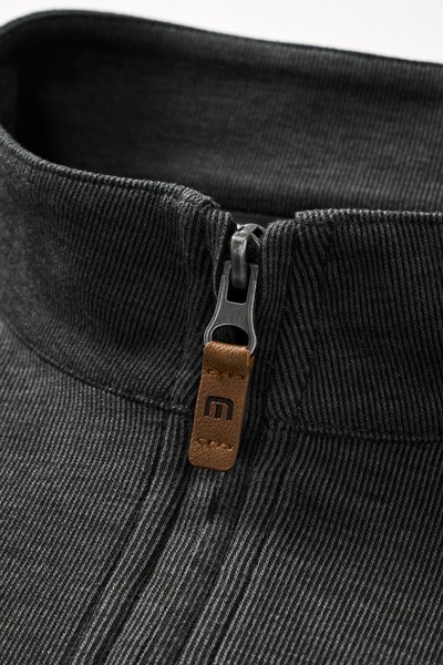 Travis Mathew Cloud 1/4 zip Herren Pullover, schwarz