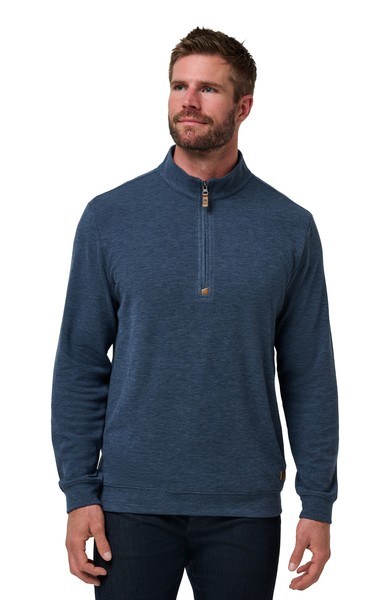 Travis Mathew Cloud 1/4 zip Herren Pullover, dunkelblau
