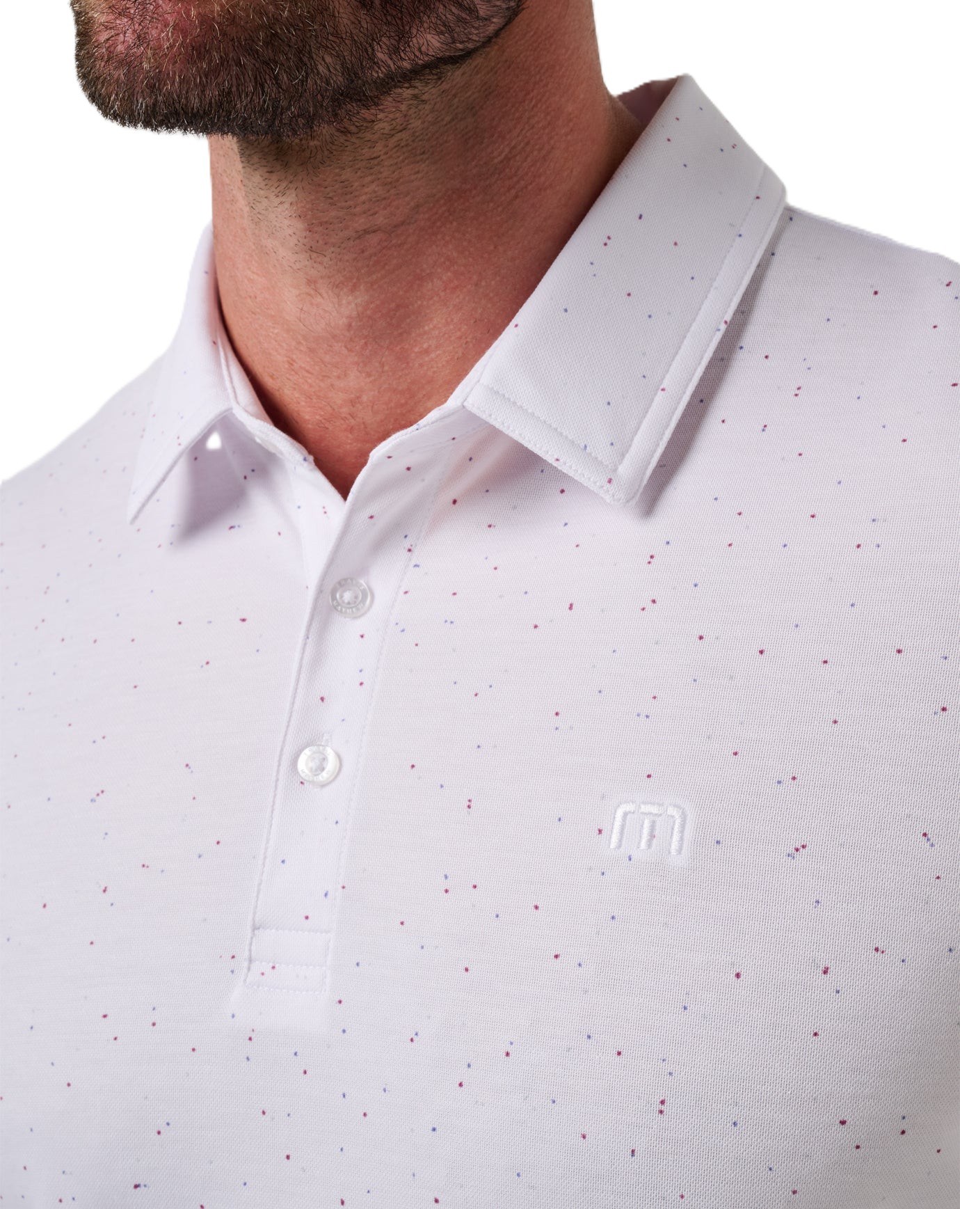 Travis Mathew Special Trip Herren Poloshirt, weiss