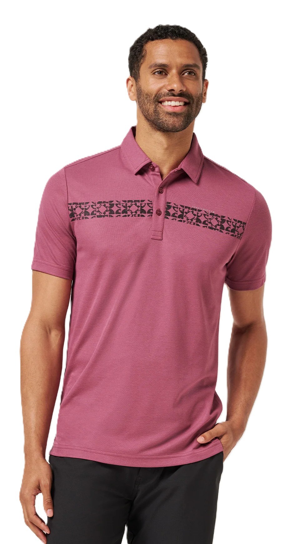 Travis Mathew Bungee Jump Herren Poloshirt, damson