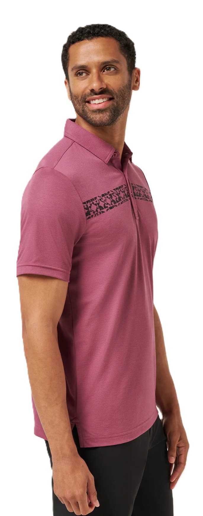 Travis Mathew Bungee Jump Herren Poloshirt, damson