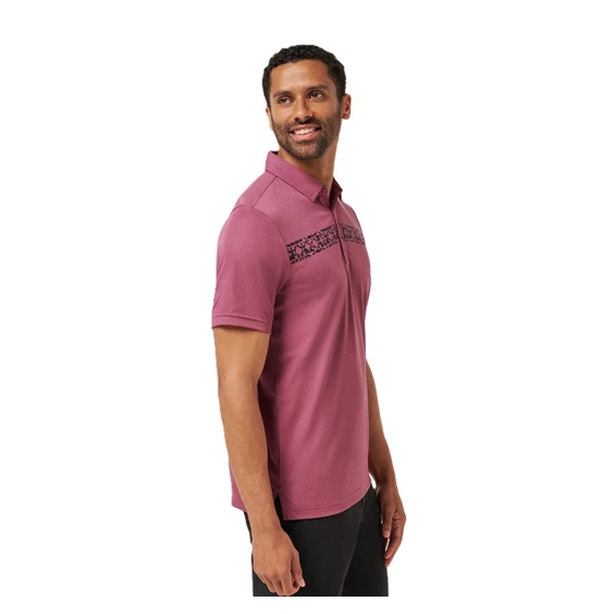 Travis Mathew Bungee Jump Herren Poloshirt, damson