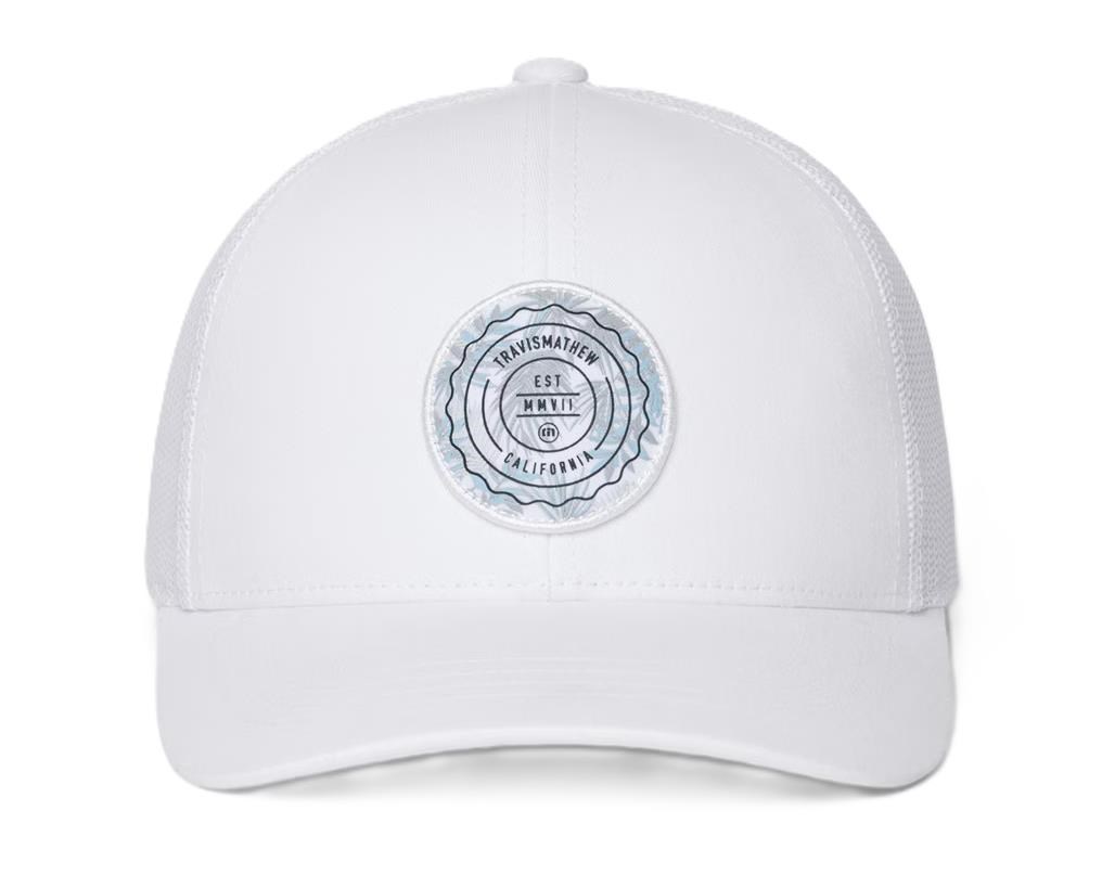 Travis Mathew The Patch Floral Junior Golf Cap, weiss