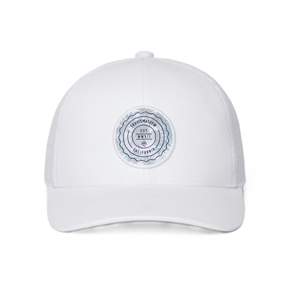 Travis Mathew The Patch Floral Junior Golf Cap, weiss