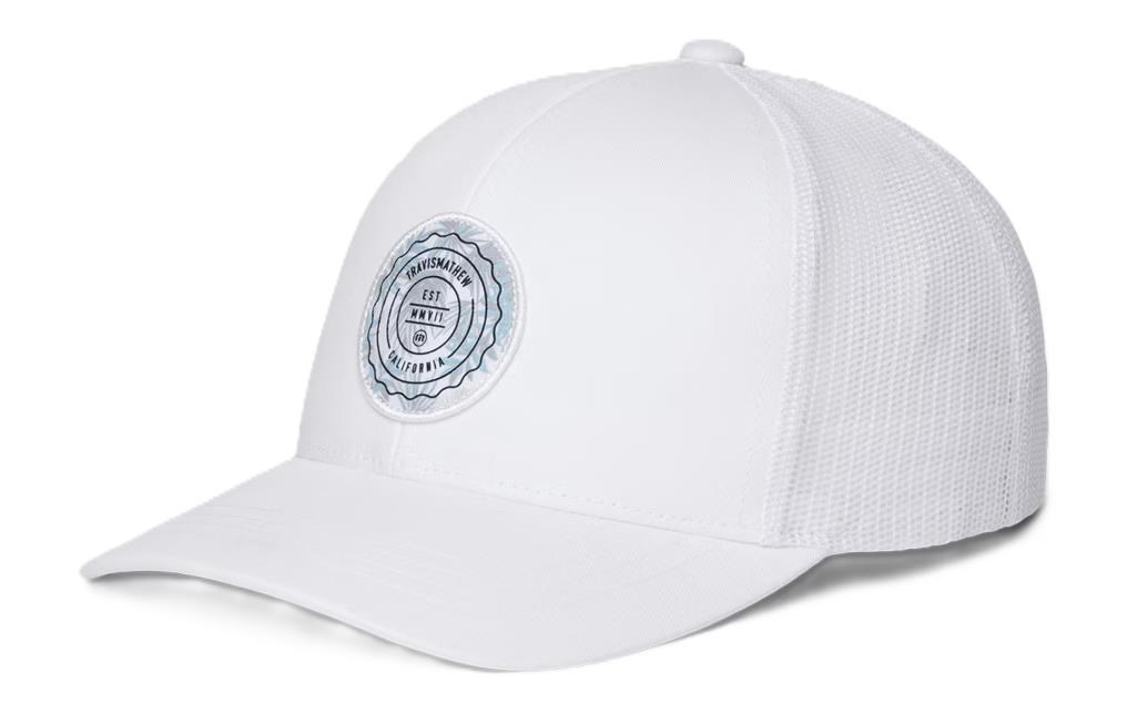 Travis Mathew The Patch Floral Junior Golf Cap, weiss
