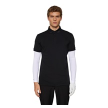J.Lindeberg KV Print Herren Poloshirt, schwarz