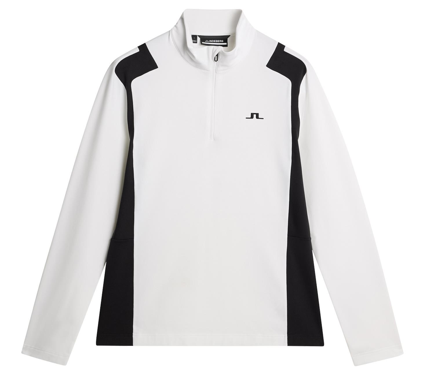 J.Lindeberg Lukas Quarter Zip Herren Sweatshirt, weiss