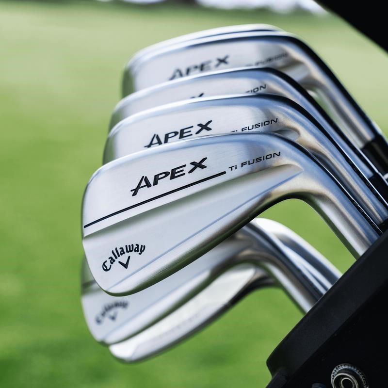 Callaway Apex Ti Fusion Plated Herren Eisen, Graphit