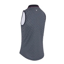Callaway Mini Geo Floral Sleeveless Damen Poloshirt, dunkelblau