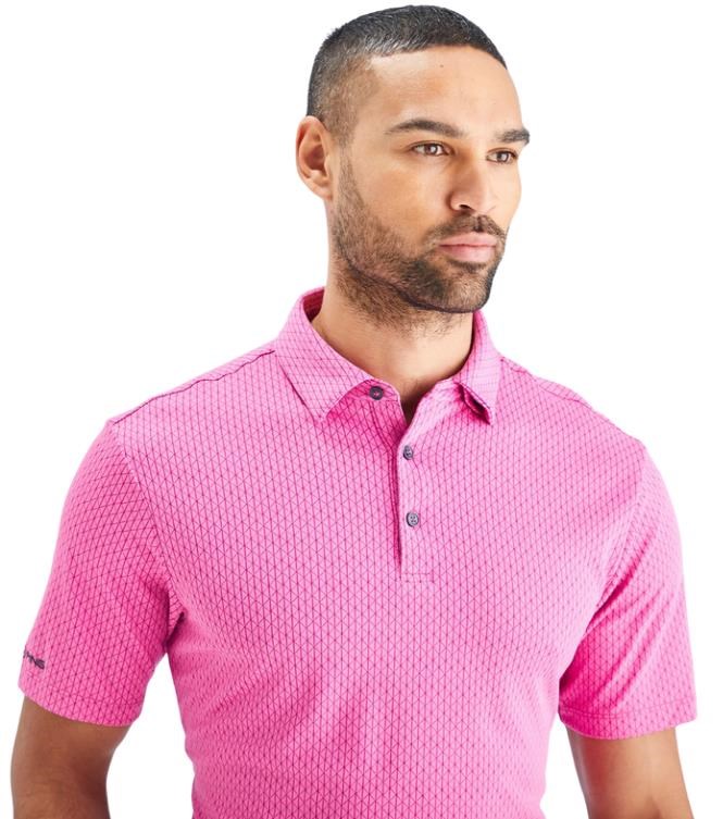 Ping Hershel Herren polo, rosa