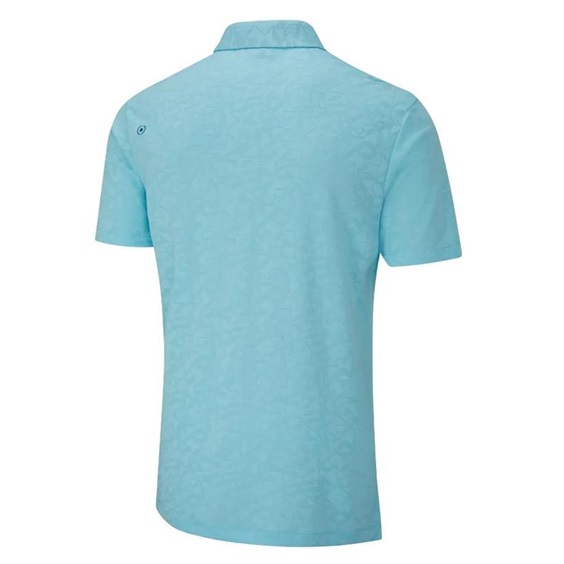 PING Geo Camo Herren Poloshirt, crystal blue