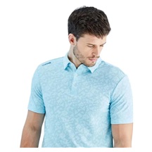 PING Geo Camo Herren Poloshirt, crystal blue