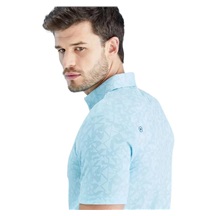 PING Geo Camo Herren Poloshirt, crystal blue