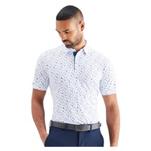 PING Julian Herren Poloshirt, white multi