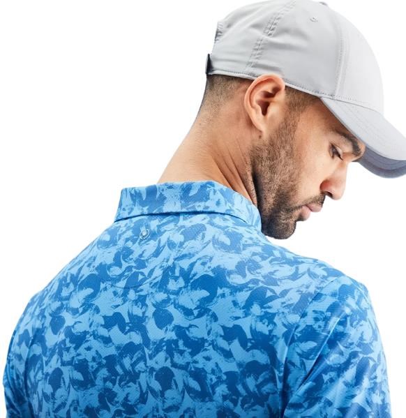 PING Julian Herren Poloshirt, tidal blue multi