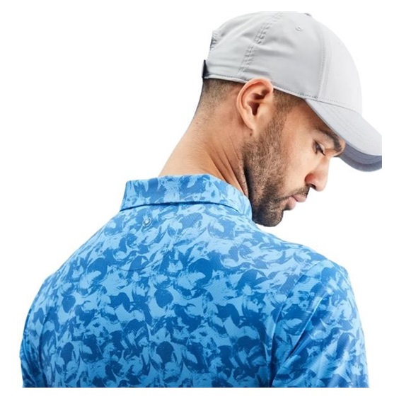 PING Julian Herren Poloshirt, tidal blue multi