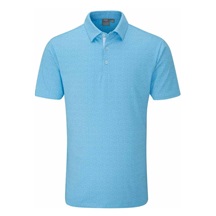 PING Julian Herren Poloshirt, crystal blue multi