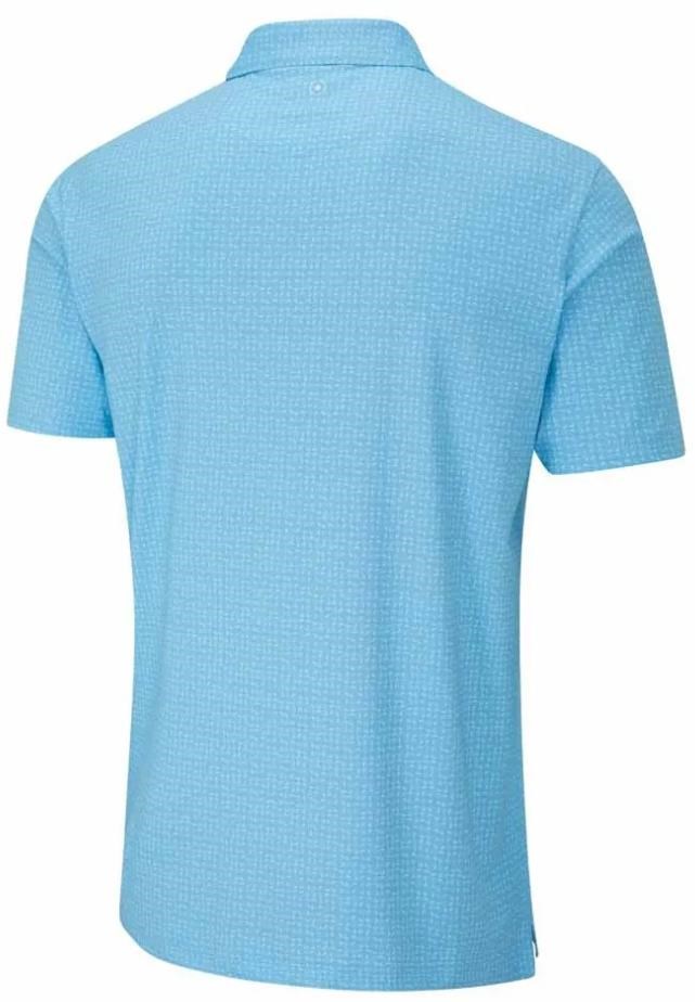 PING Julian Herren Poloshirt, crystal blue multi