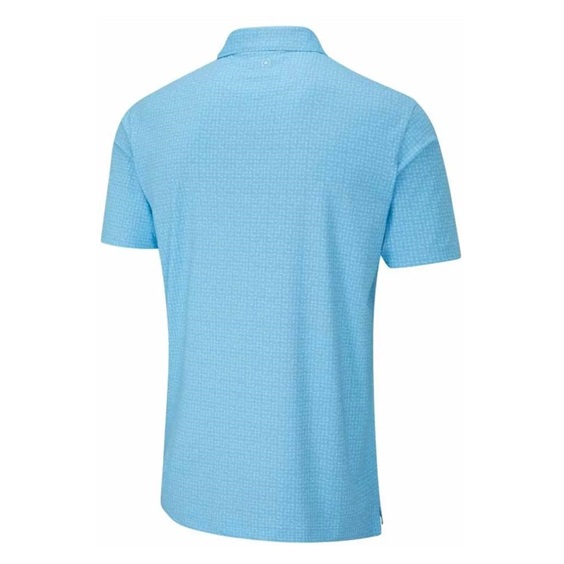 PING Julian Herren Poloshirt, crystal blue multi
