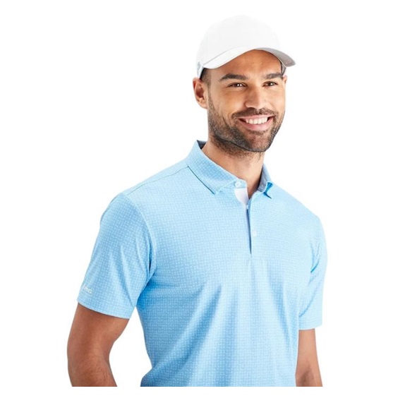 PING Julian Herren Poloshirt, crystal blue multi