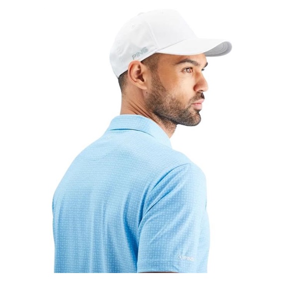 PING Julian Herren Poloshirt, crystal blue multi