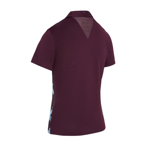 Callaway Stemmed Floral Damen Poloshirt, potent purple
