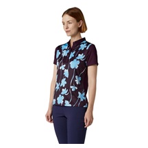 Callaway Stemmed Floral Damen Poloshirt, potent purple