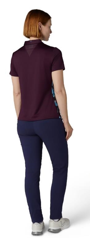 Callaway Stemmed Floral Damen Poloshirt, potent purple