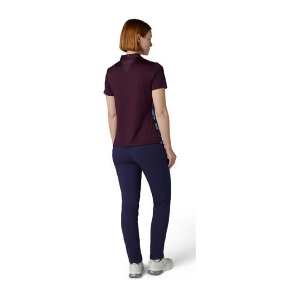 Callaway Stemmed Floral Damen Poloshirt, potent purple