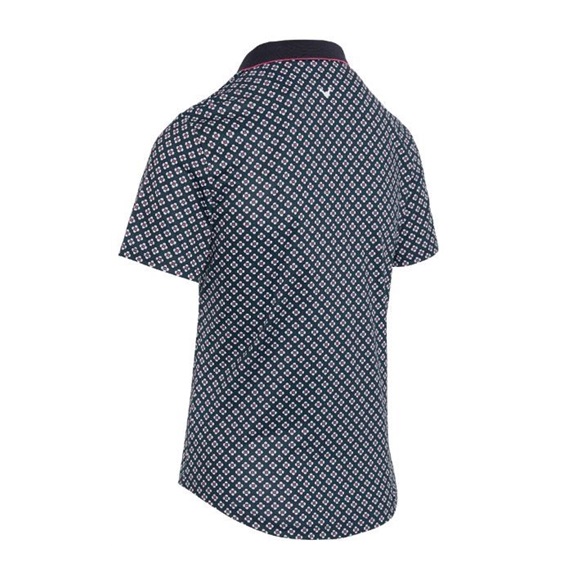 Callaway Mini Geo Floral Damen Poloshirt, dunkelblau