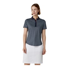 Callaway Mini Geo Floral Damen Poloshirt, dunkelblau