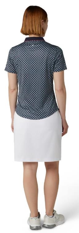 Callaway Mini Geo Floral Damen Poloshirt, dunkelblau