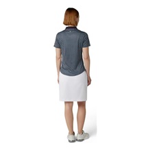 Callaway Mini Geo Floral Damen Poloshirt, dunkelblau