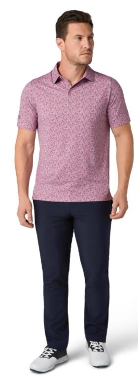 Callaway Novelty Confetti Print Herren Poloshirt, mesa rose