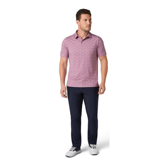 Callaway Novelty Confetti Print Herren Poloshirt, mesa rose
