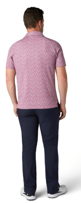 Callaway Novelty Confetti Print Herren Poloshirt, mesa rose