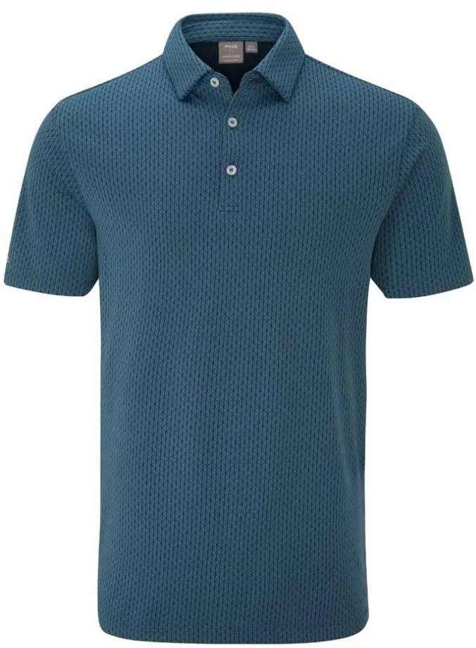 PING Geo Camo Herren Poloshirt, blue fusion multi