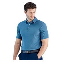 PING Geo Camo Herren Poloshirt, blue fusion multi