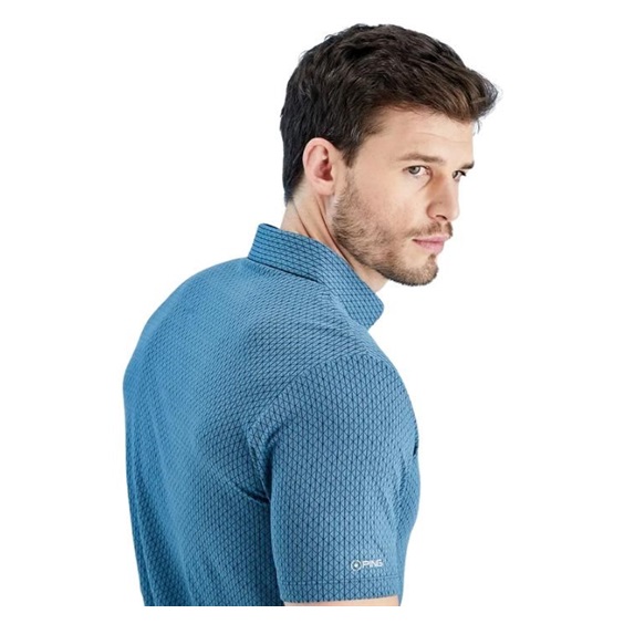 PING Geo Camo Herren Poloshirt, blue fusion multi