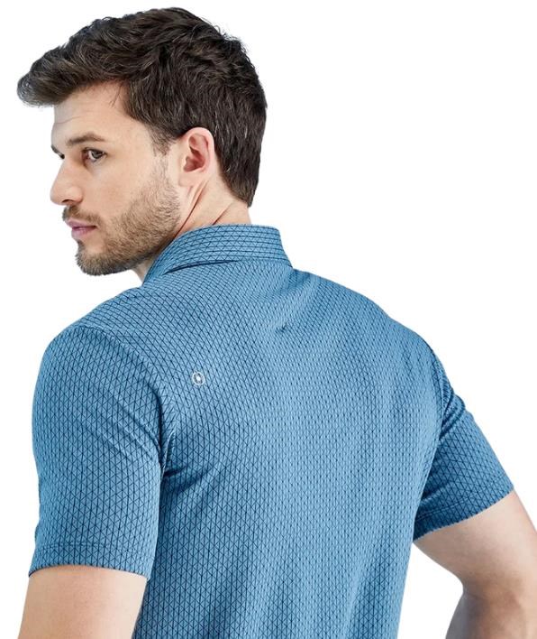PING Geo Camo Herren Poloshirt, blue fusion multi