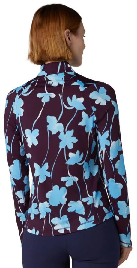 Callaway Stemmed Floral Sun Protection Damen Top, potent purple