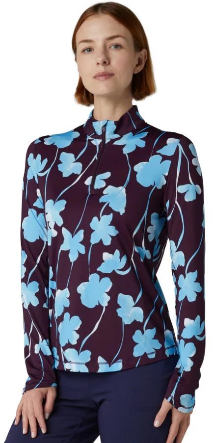 Callaway Stemmed Floral Sun Protection Damen Top, potent purple